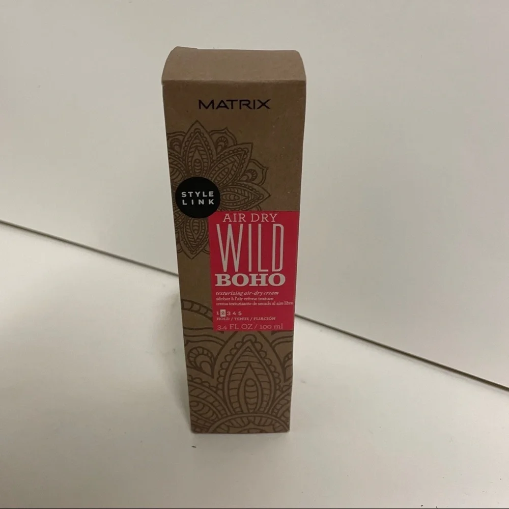Matrix Style Link Air Dry Wild Boho Texturizing Air Dry Cream 3.4 OZ HTF